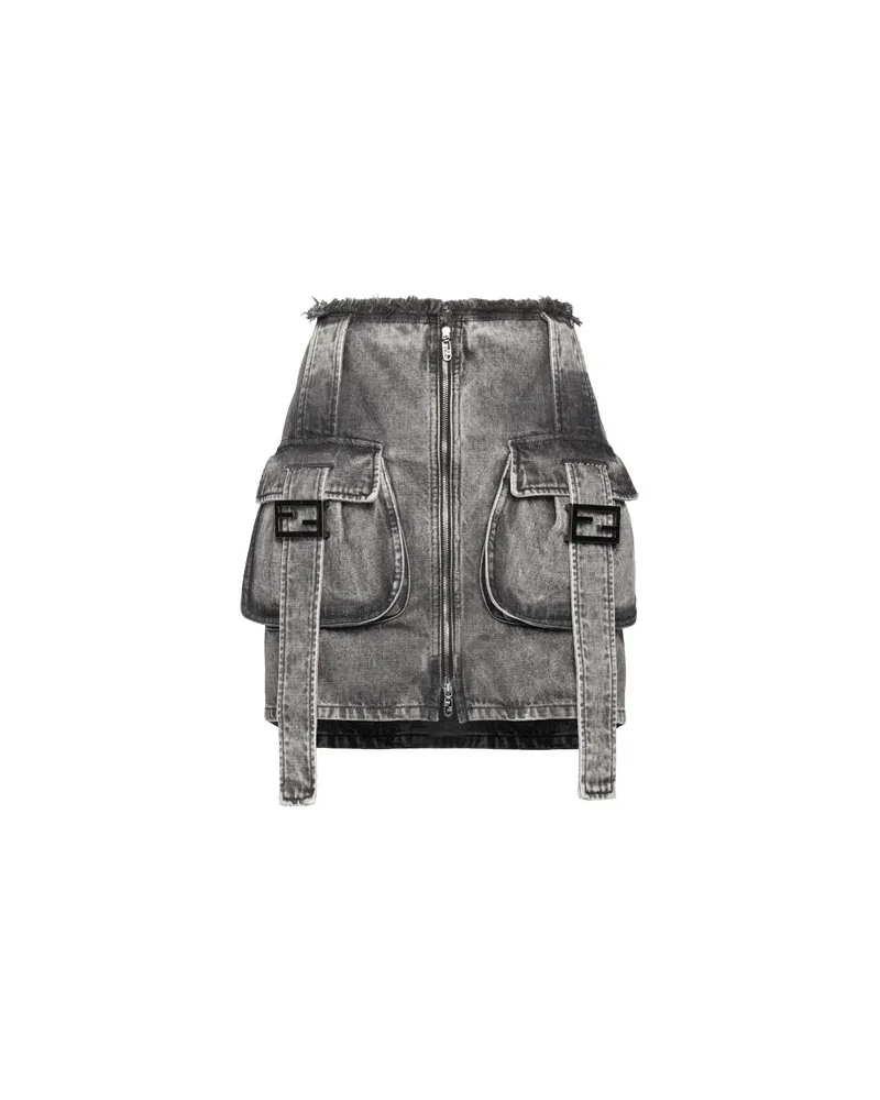 Fendi HOSEN & RÖCKE - Jeansröckeauf YOOX.COM Schwarz