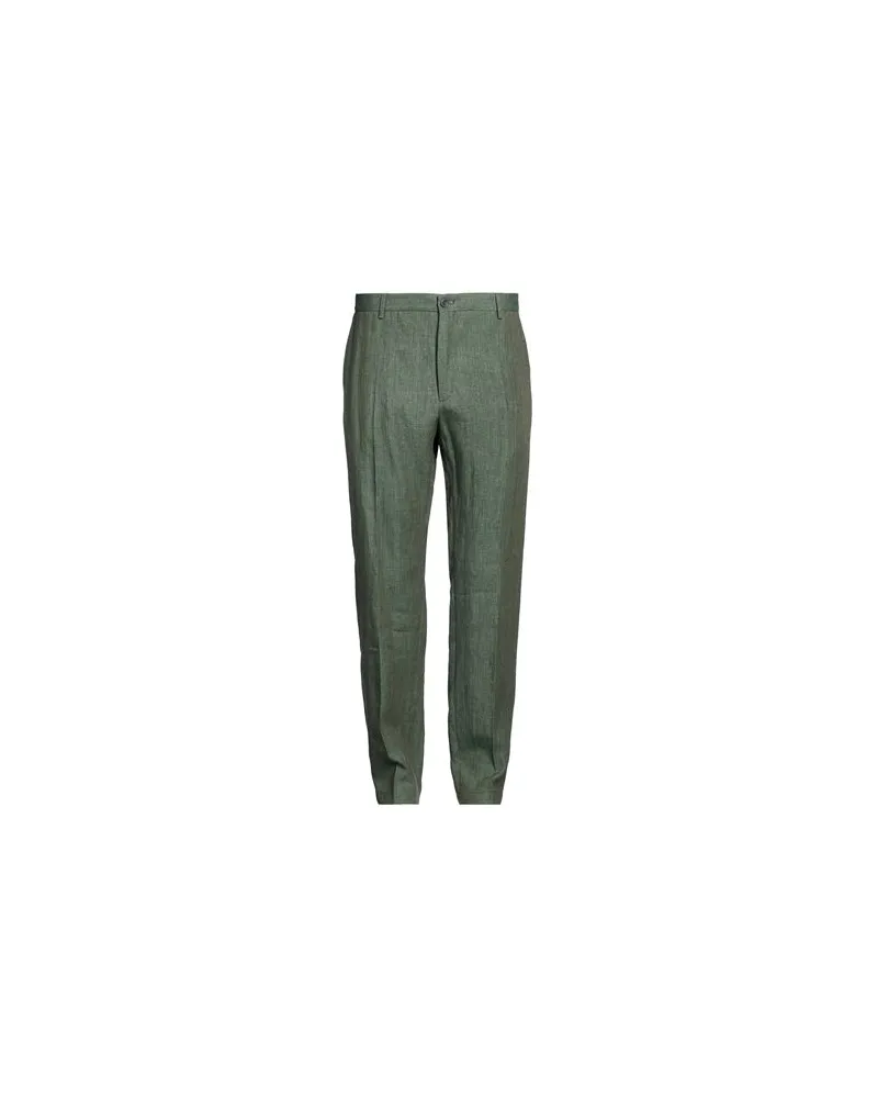 120% Lino HOSEN & RÖCKE - Hosenauf YOOX.COM Militärgrün