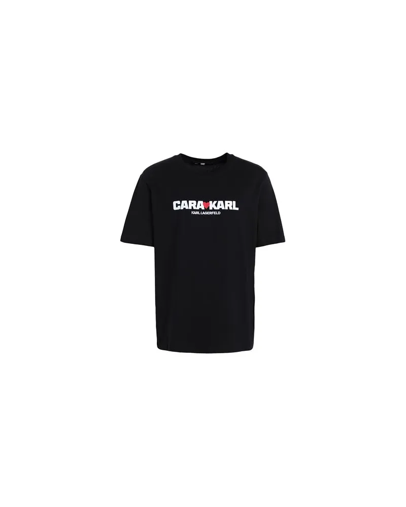 Karl Lagerfeld CARA LOVES KARL  - TOPS - T-shirtsauf YOOX.COM Schwarz
