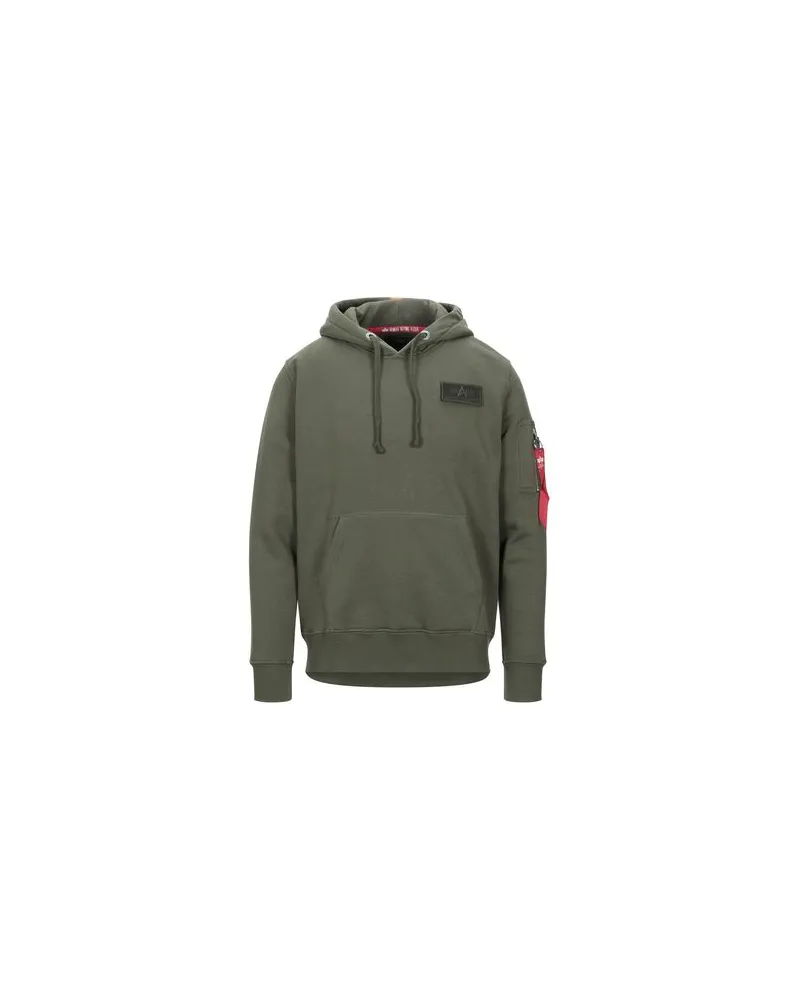 Alpha Industries TOPS - Sweatshirtsauf YOOX.COM Militärgrün