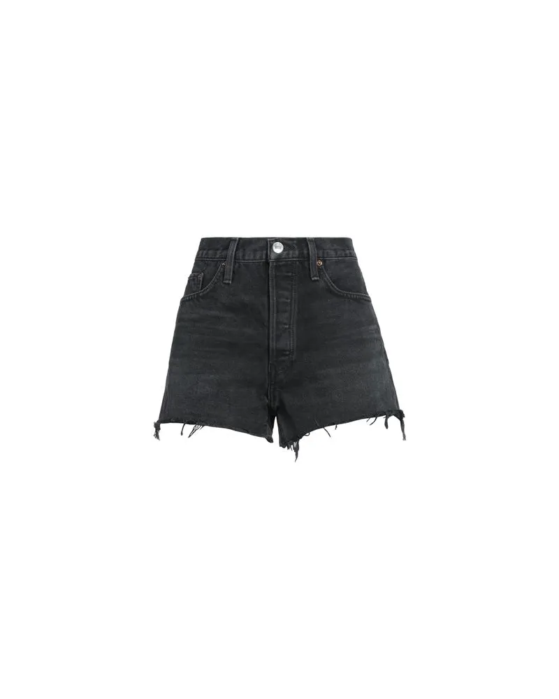 RE/DONE HOSEN & RÖCKE - Jeansshortsauf YOOX.COM Schwarz