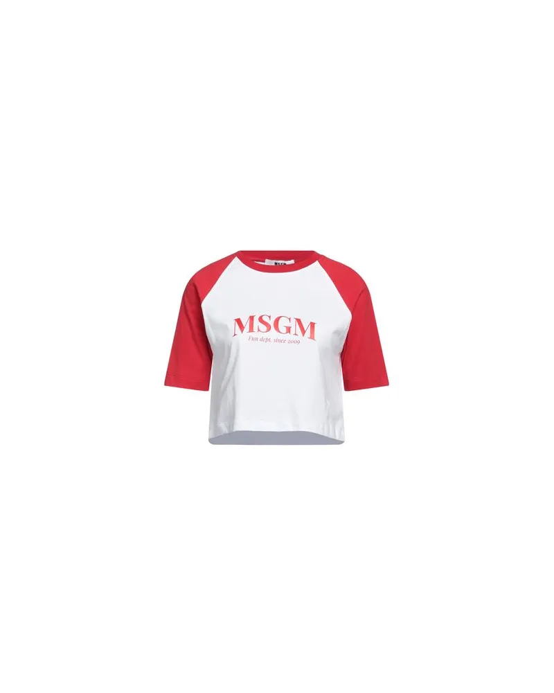 MSGM TOPS - T-shirtsauf YOOX.COM Rot