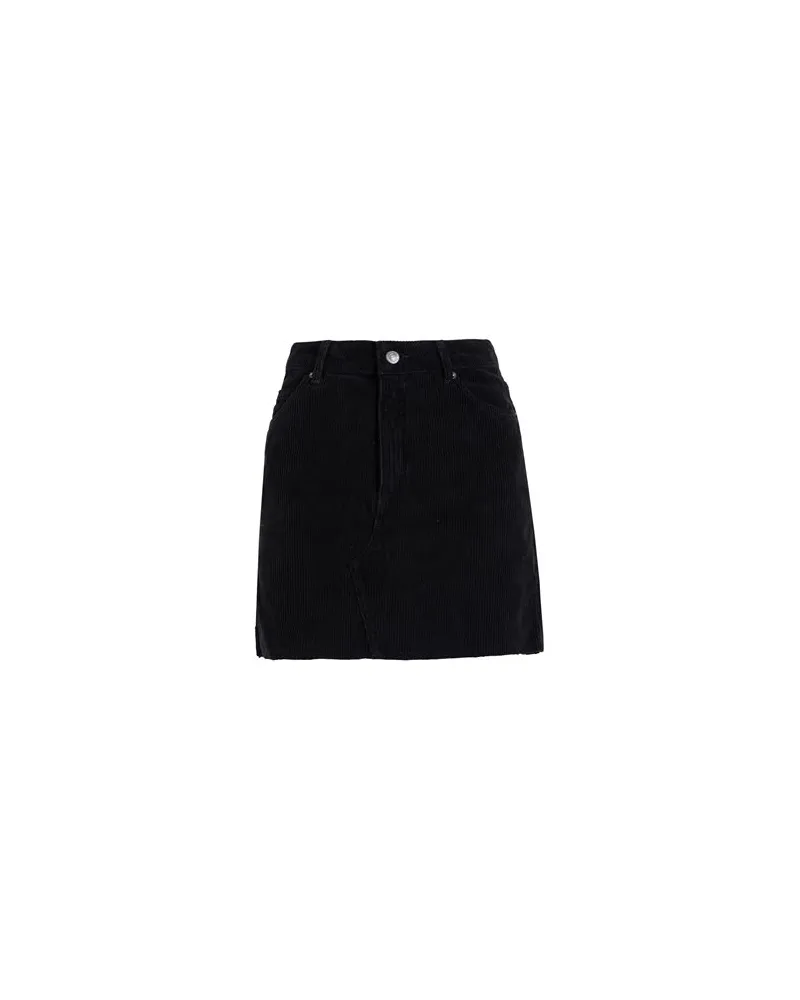 Topshop cord high waisted skirt in Black  - BLACK  - HOSEN & RÖCKE - Miniröckeauf YOOX.COM Schwarz