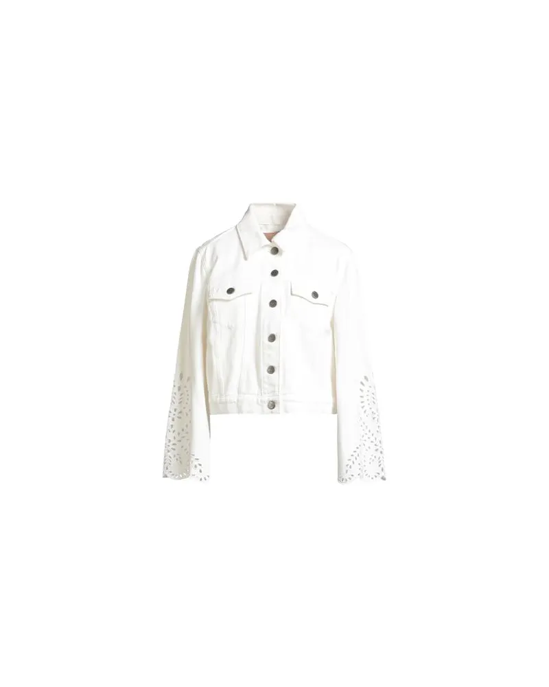 Twin-Set JACKEN & MÄNTEL - Jeansjacken/Mäntelauf YOOX.COM Weiß