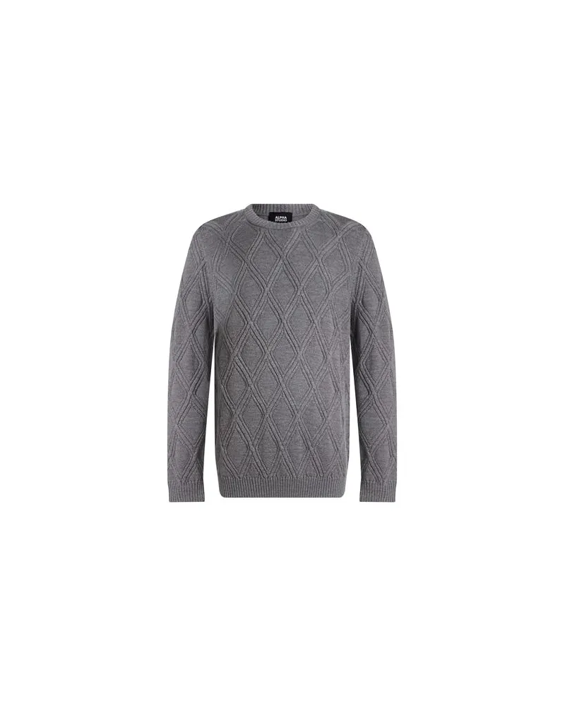 Alpha Studio STRICKWAREN - Pulloverauf YOOX.COM Grau