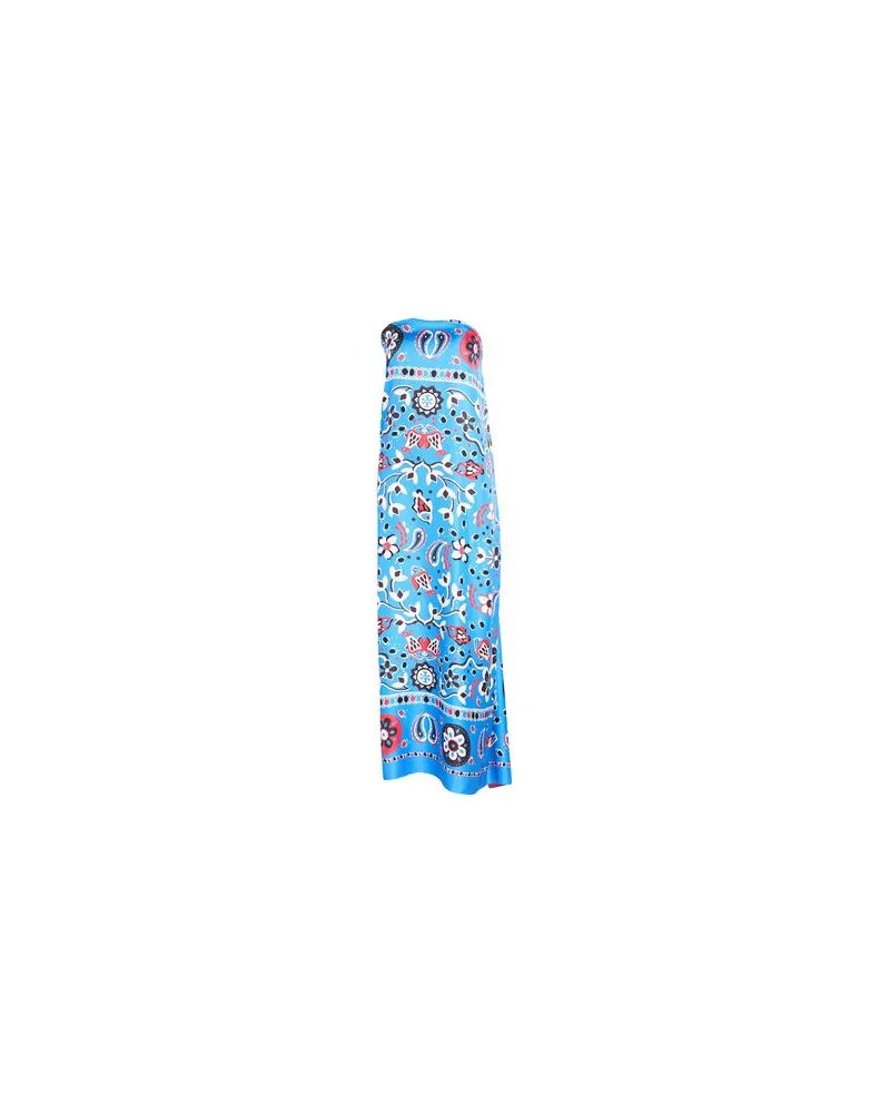 Tory Burch KLEIDER - Maxi-Kleiderauf YOOX.COM Azurblau