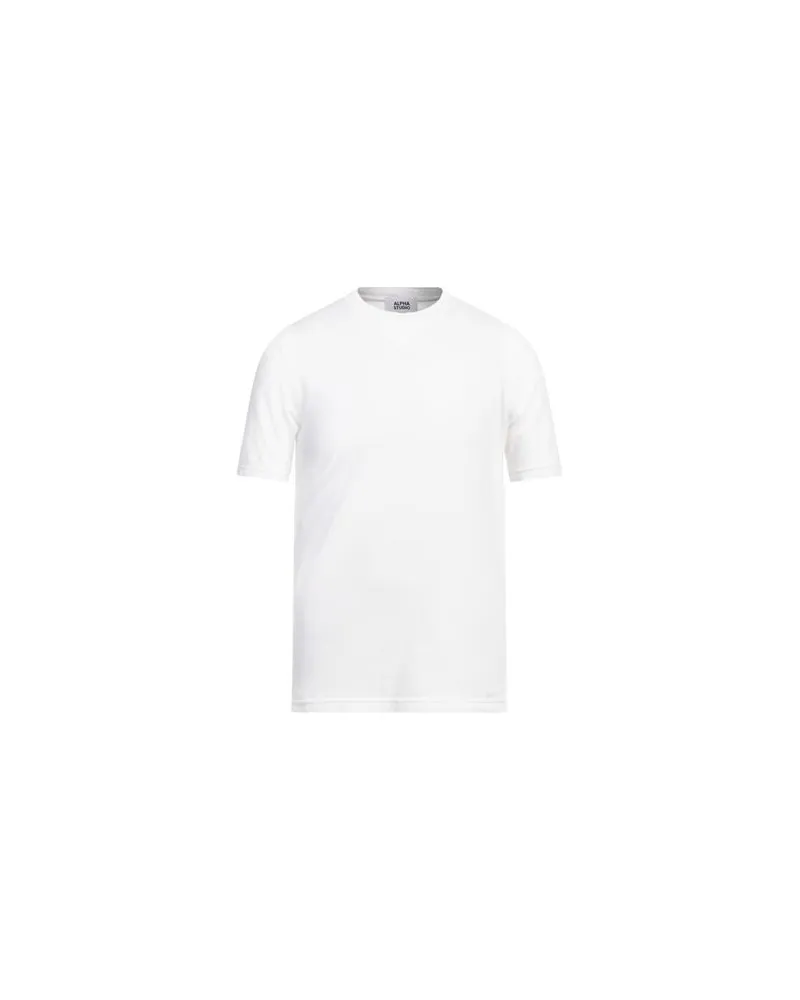 Alpha Studio TOPS - T-shirtsauf YOOX.COM Weiß