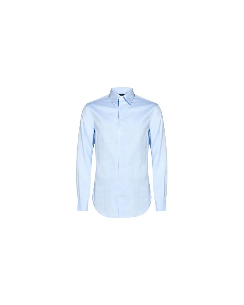 Emporio Armani TOPS - Hemdenauf YOOX.COM Hellblau