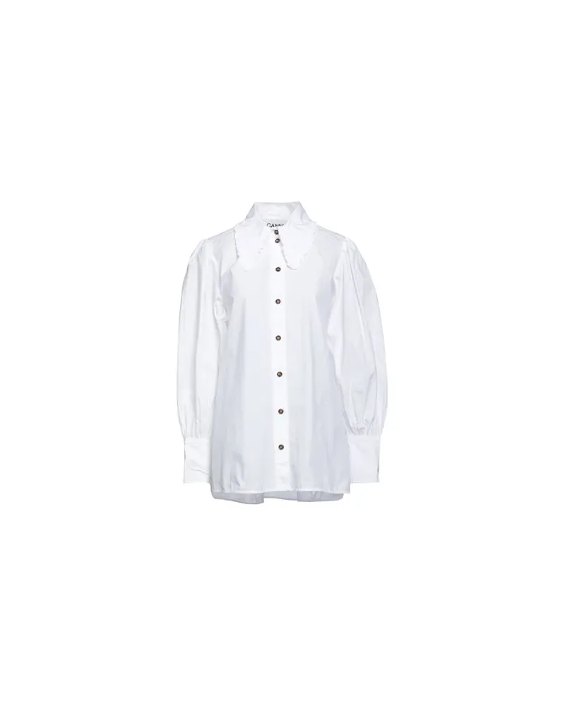 Ganni TOPS - Hemdenauf YOOX.COM Weiß