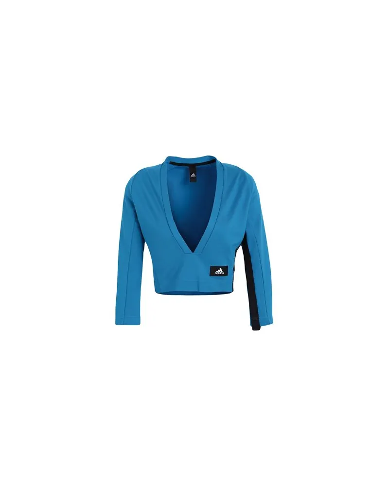 adidas W MISSION V TEE - TOPS - T-shirtsauf YOOX.COM Azurblau