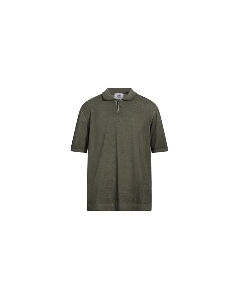 Alpha Studio STRICKWAREN - Pulloverauf YOOX.COM Militärgrün