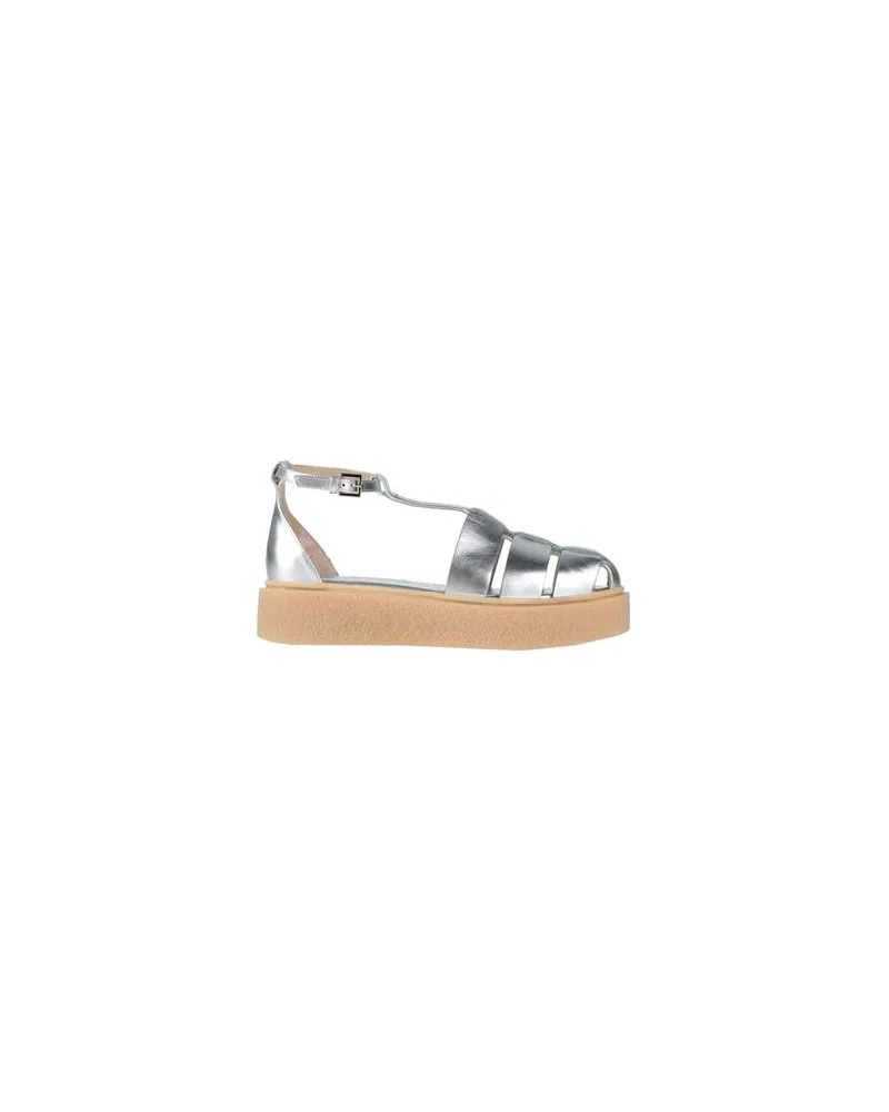Max Mara SCHUHE - Sandalenauf YOOX.COM Silber