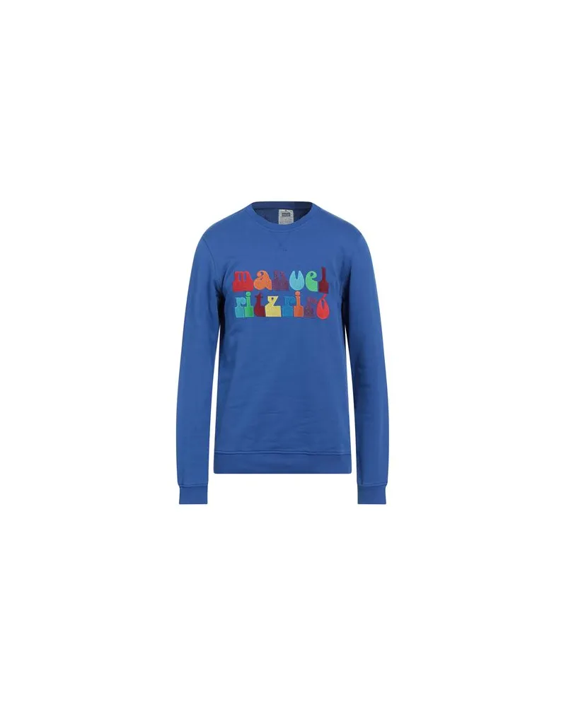 Manuel Ritz TOPS - Sweatshirtsauf YOOX.COM Blau