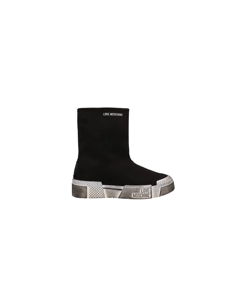 Moschino SCHUHE - Stiefelettenauf YOOX.COM Schwarz