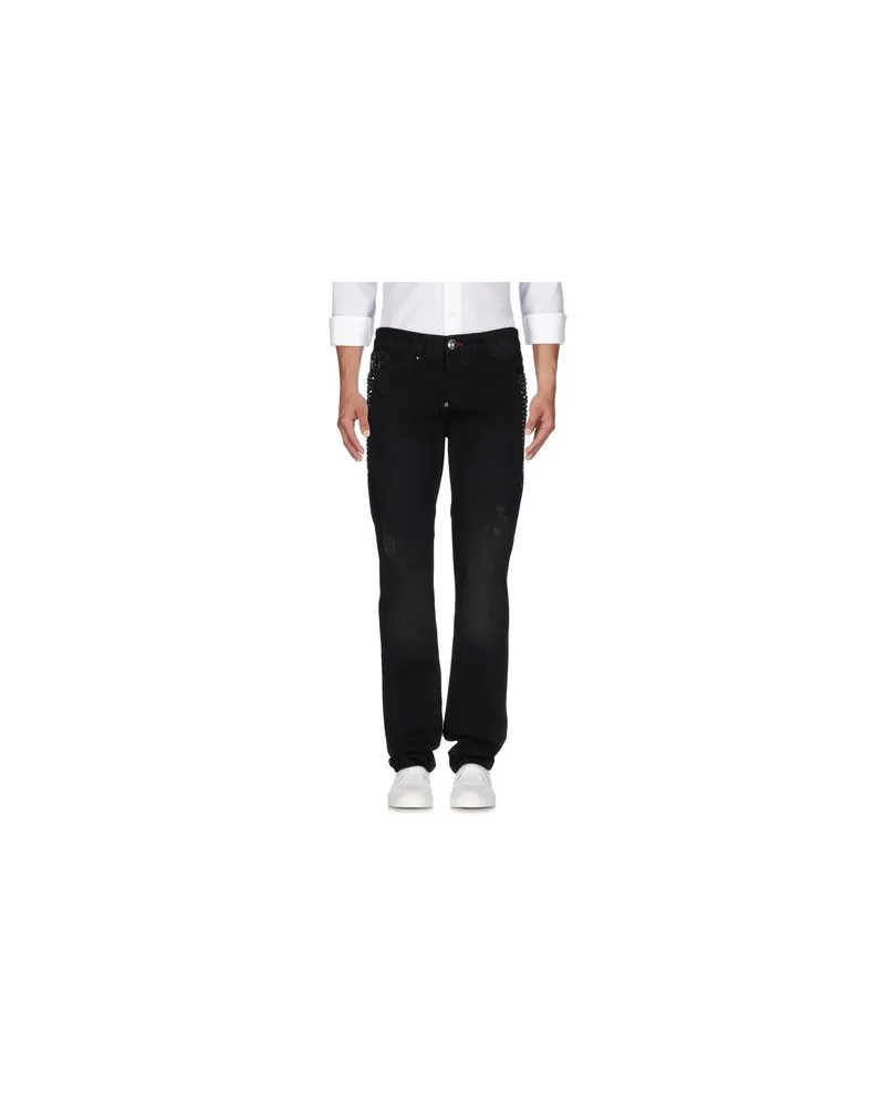 Philipp Plein HOSEN & RÖCKE - Jeanshosenauf YOOX.COM Schwarz