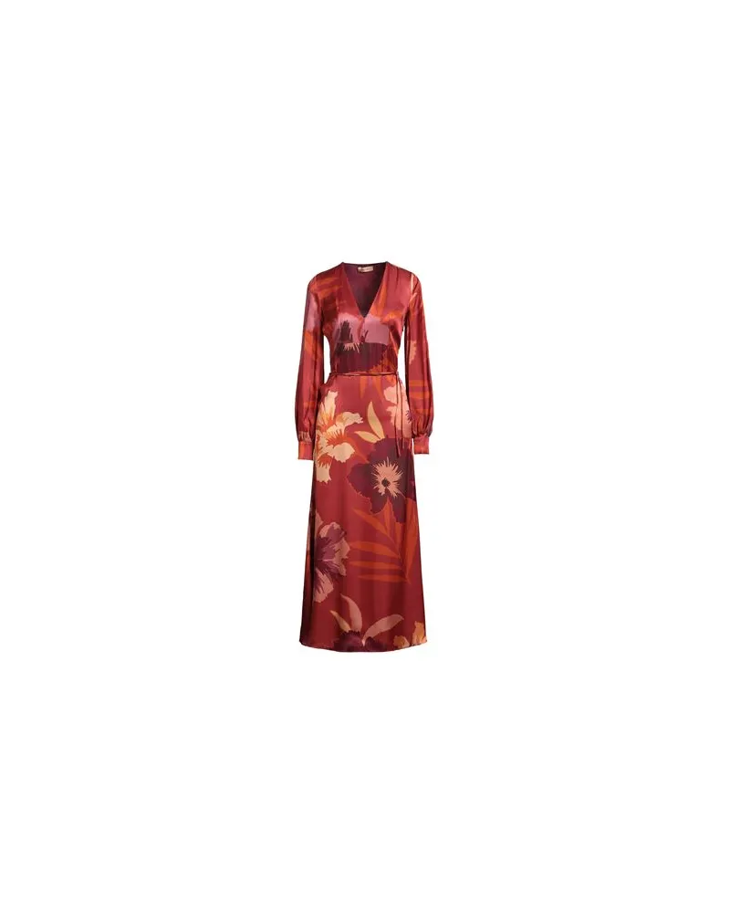 Twin-Set KLEIDER - Maxi-Kleiderauf YOOX.COM Rostrot