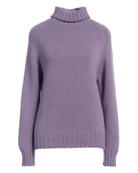 ARAGONA Rollkragenpullover Violett