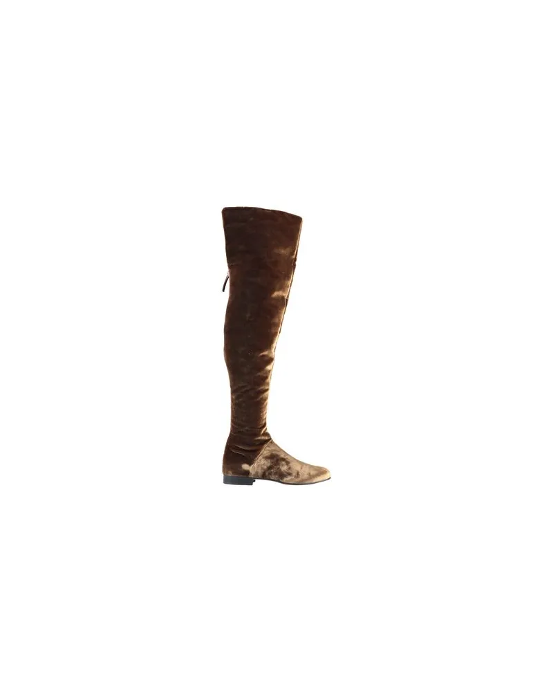 Alberta Ferretti SCHUHE - Stiefelauf YOOX.COM Braun