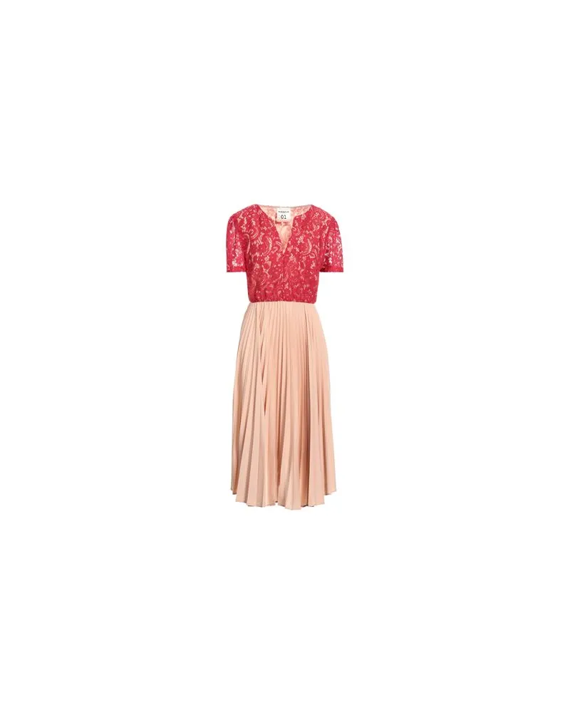 Semicouture KLEIDER - Midi-Kleiderauf YOOX.COM Rot