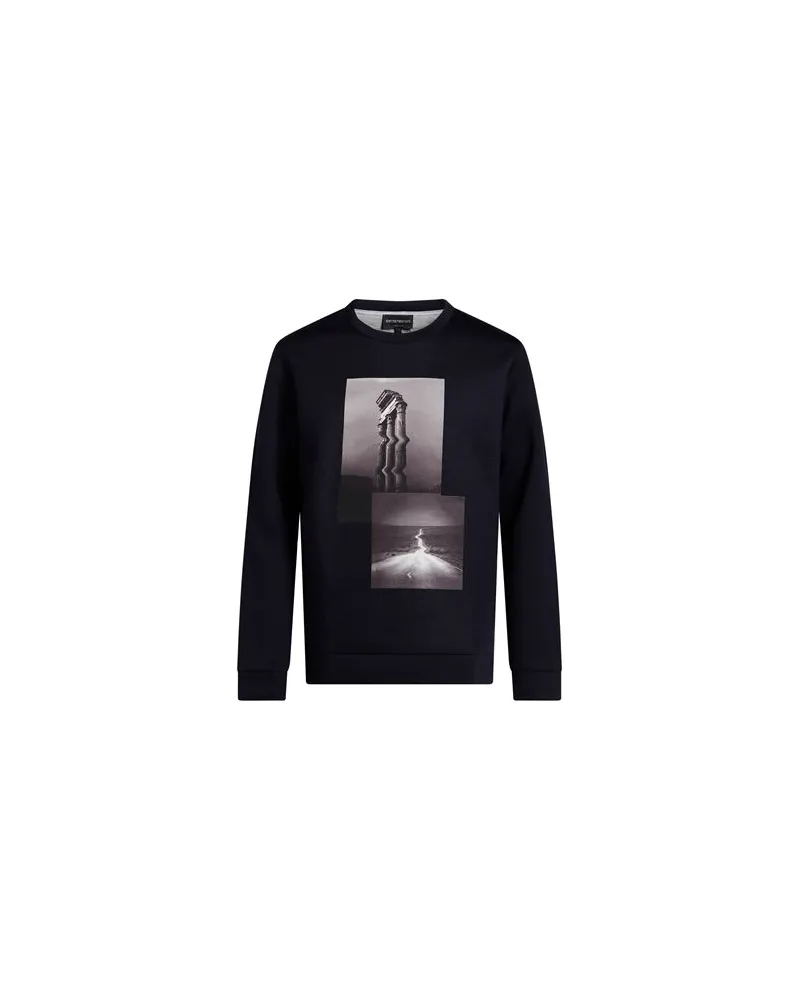 Emporio Armani TOPS - Sweatshirtsauf YOOX.COM Marineblau