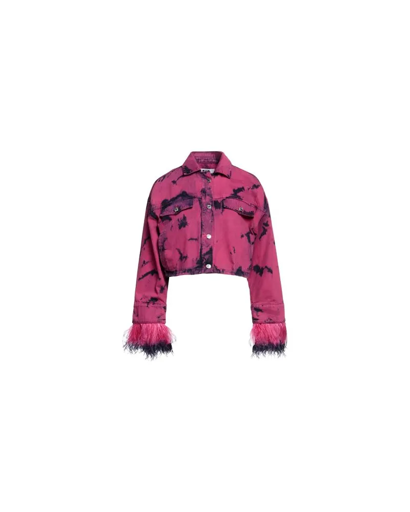 MSGM JACKEN & MÄNTEL - Jeansjacken/Mäntelauf YOOX.COM Fuchsia