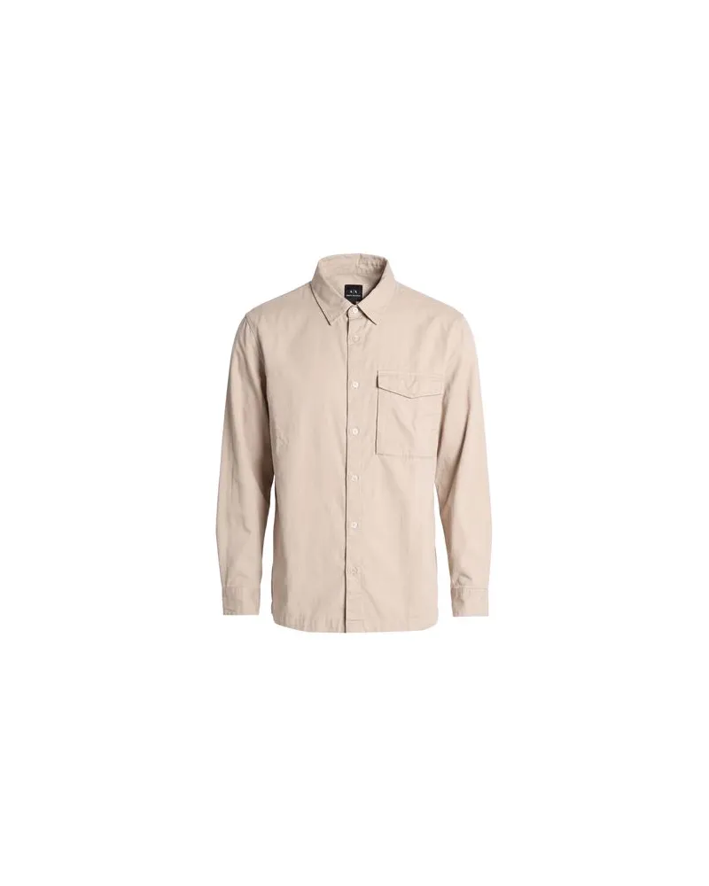Armani Exchange TOPS - Hemdenauf YOOX.COM Beige