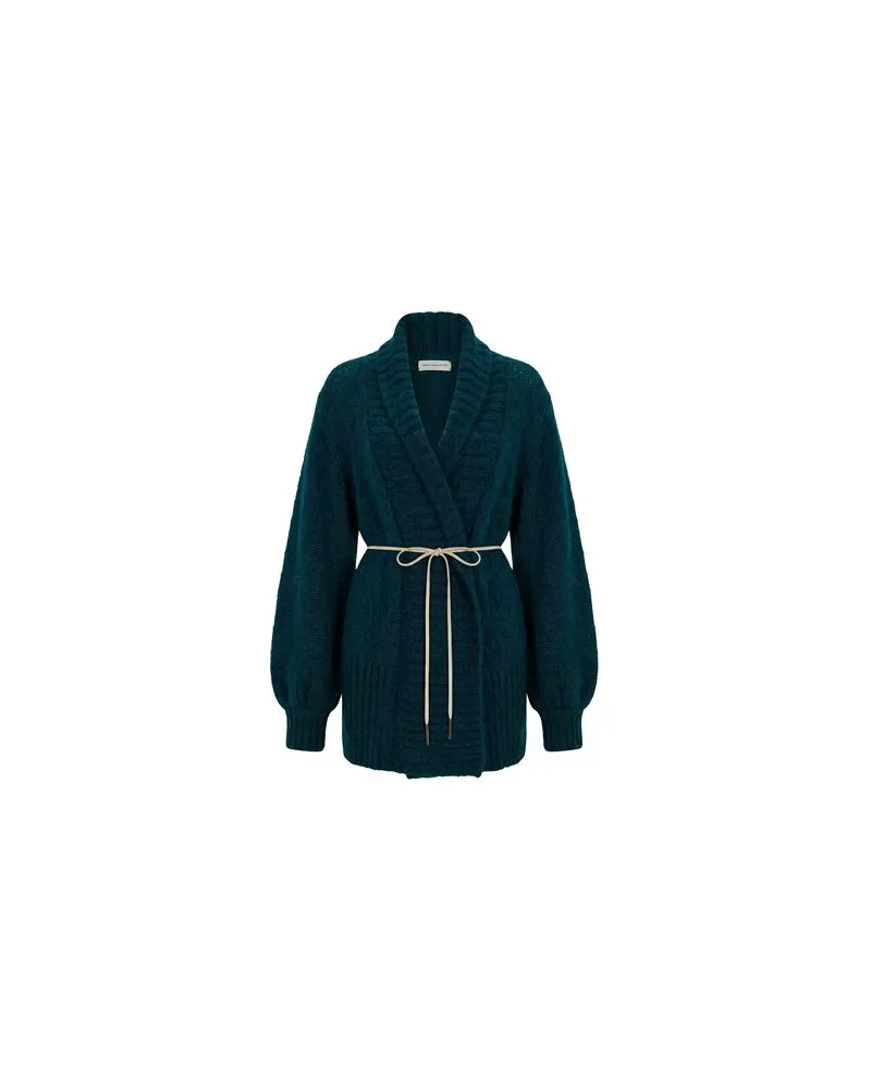 Dries van Noten STRICKWAREN - Strickjackenauf YOOX.COM Aquamarin