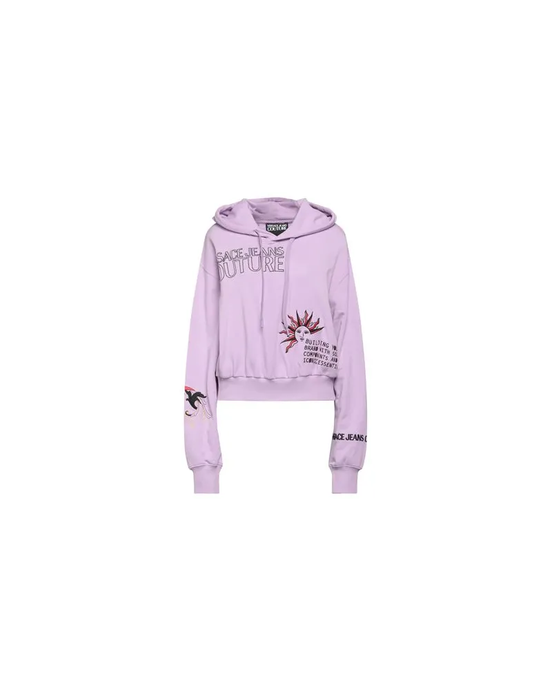 Versace Jeans TOPS - Sweatshirtsauf YOOX.COM Lila
