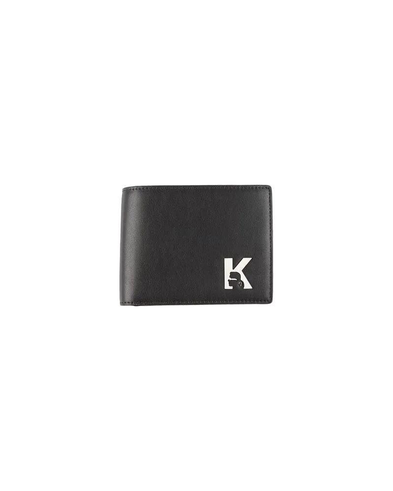 Karl Lagerfeld Kleinlederwaren - Brieftaschenauf YOOX.COM Schwarz