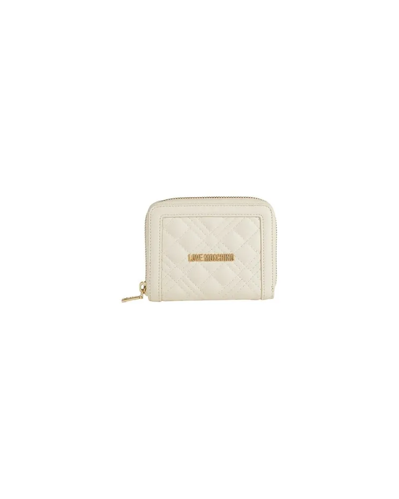 Moschino Kleinlederwaren - Brieftaschenauf YOOX.COM Cremeweiß