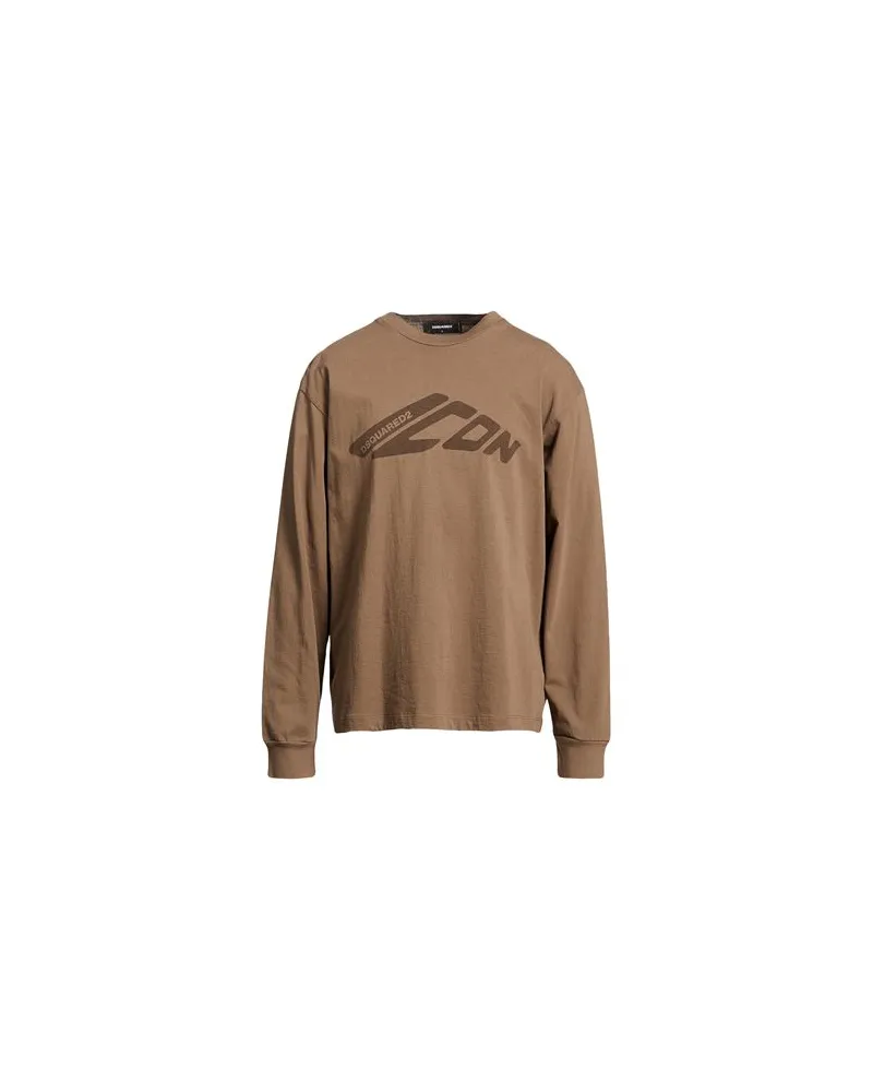 Dsquared2 TOPS - T-shirtsauf YOOX.COM Khaki