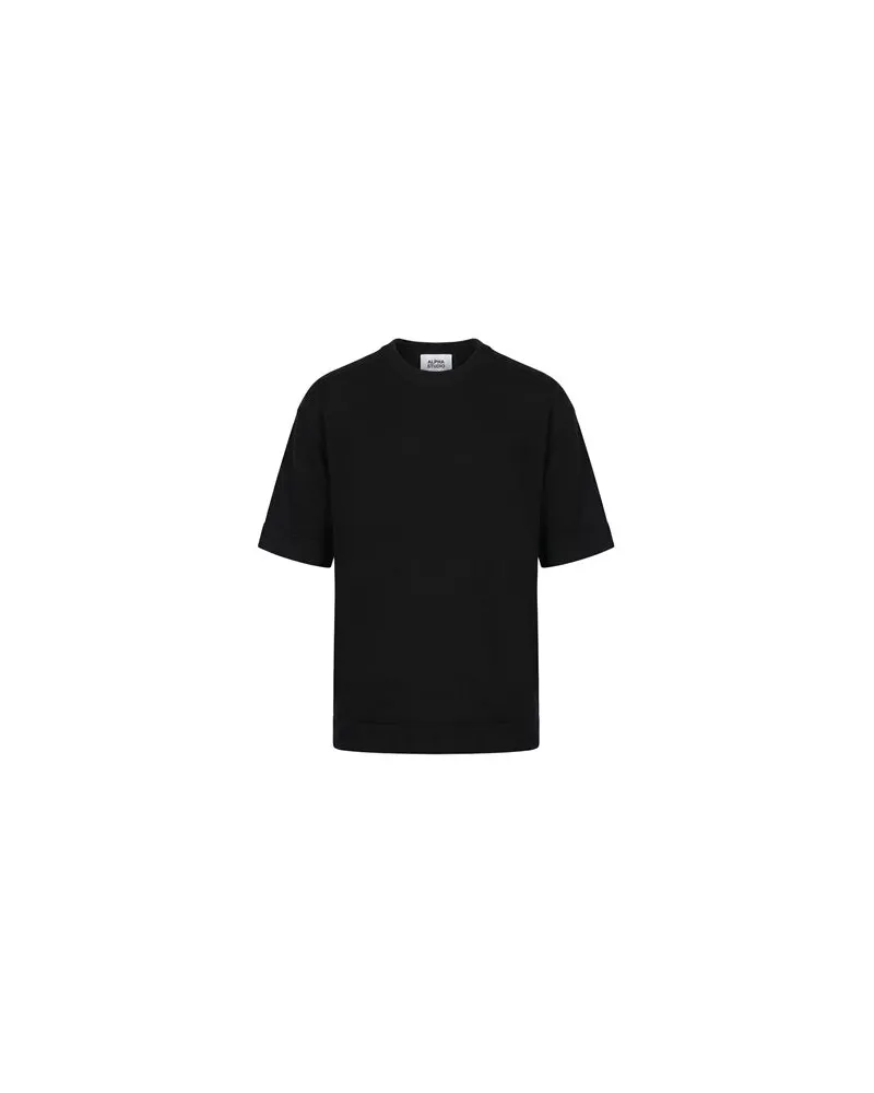 Alpha Studio STRICKWAREN - Pulloverauf YOOX.COM Schwarz