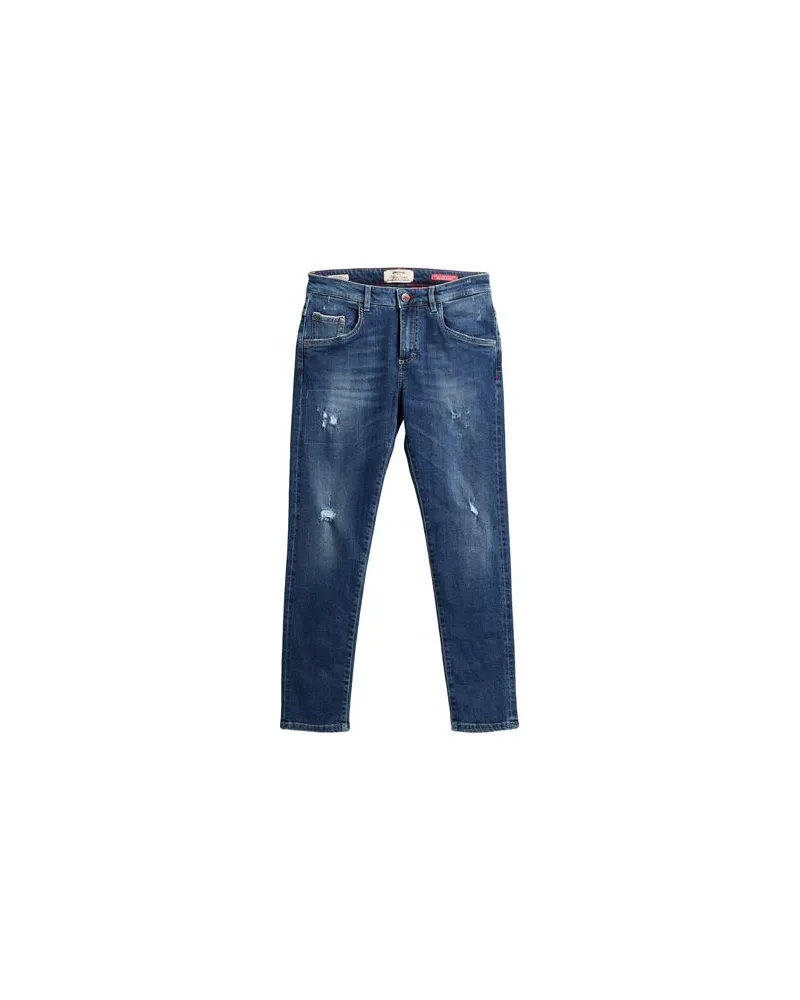 CAMOUFLAGE AR AND J. HOSEN & RÖCKE - Jeanshosenauf YOOX.COM Blau