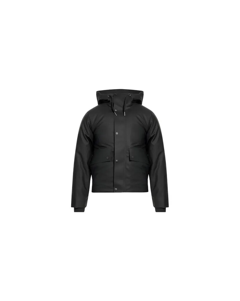 RAINS JACKEN & MÄNTEL - Pufferjacken & Daunenjackenauf YOOX.COM Schwarz