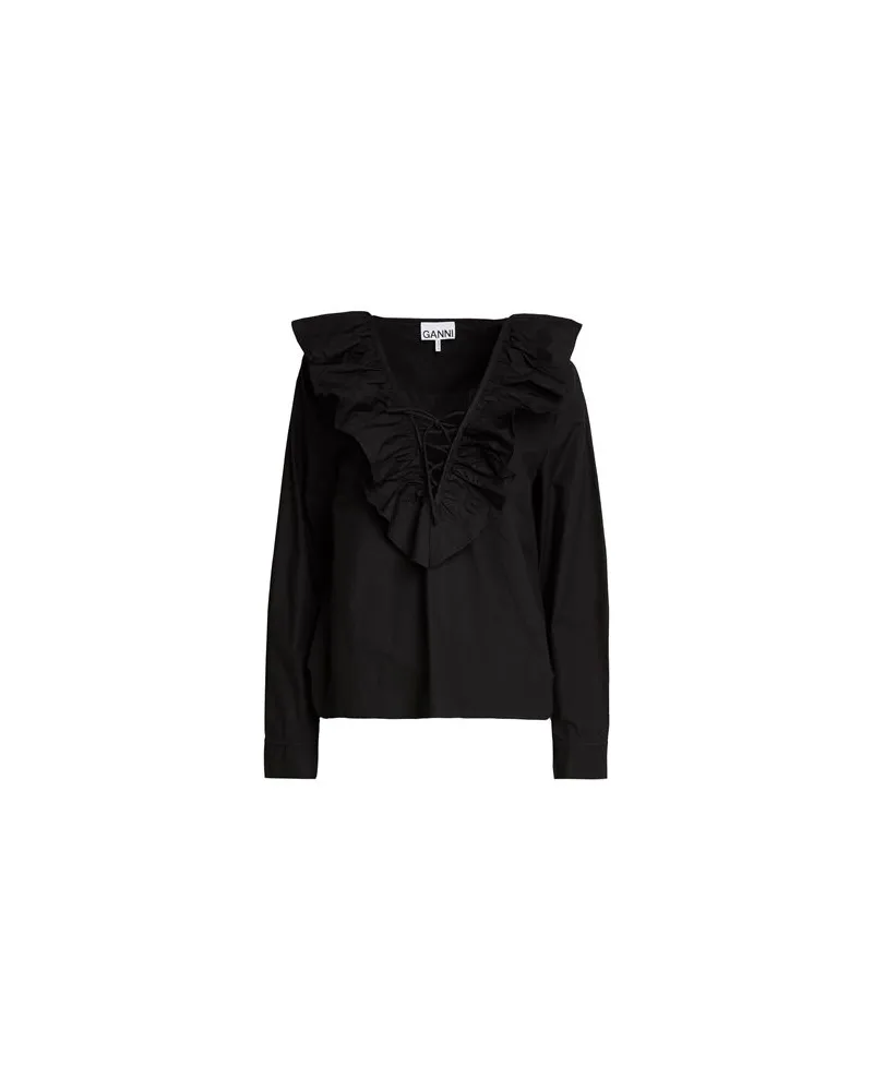 Ganni TOPS - Topsauf YOOX.COM Schwarz