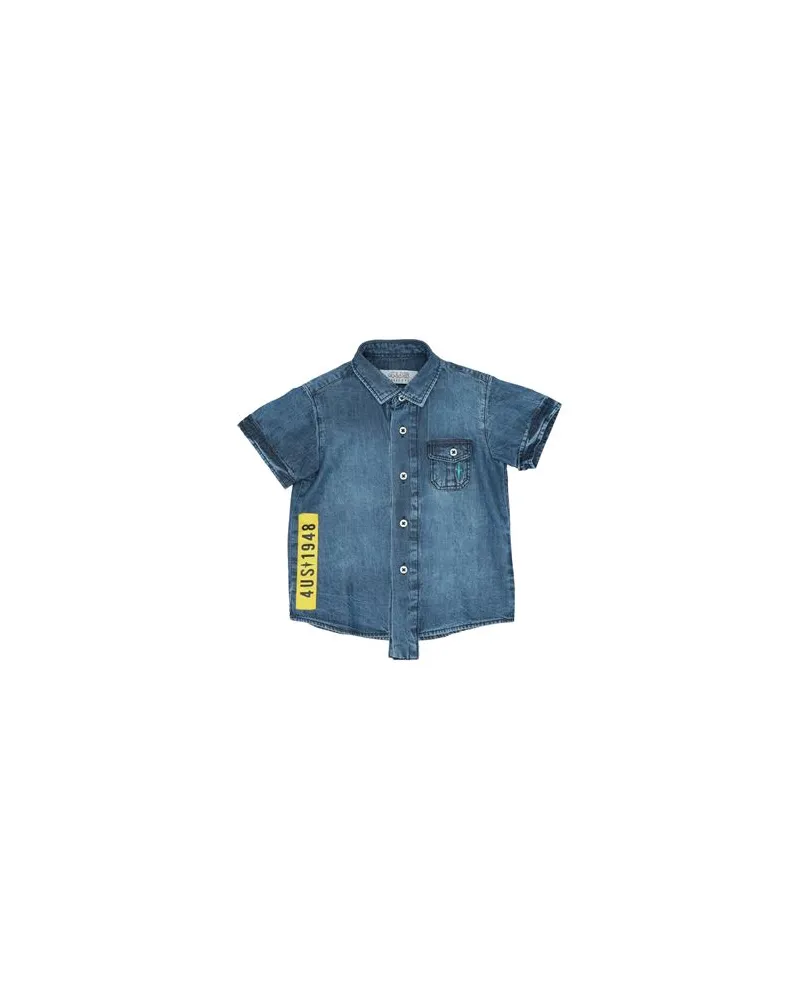 Cesare Paciotti TOPS - Jeanshemdenauf YOOX.COM Blau