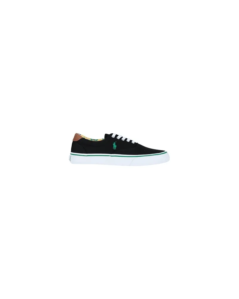 Ralph Lauren THORTON RECYCLED CANVAS SNEAKERS  - SCHUHE - Sneakersauf YOOX.COM Schwarz