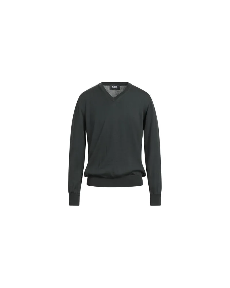 Alpha Studio STRICKWAREN - Pulloverauf YOOX.COM Dunkelgrün