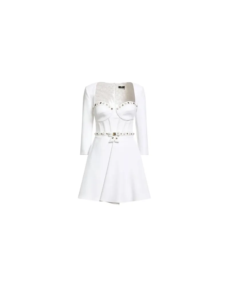 Elisabetta Franchi KLEIDER - Mini-Kleiderauf YOOX.COM Weiß