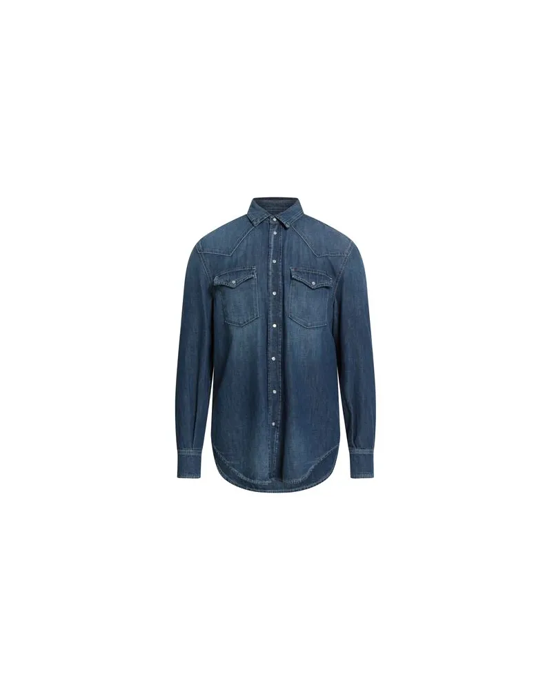 Dondup TOPS - Jeanshemdenauf YOOX.COM Blau