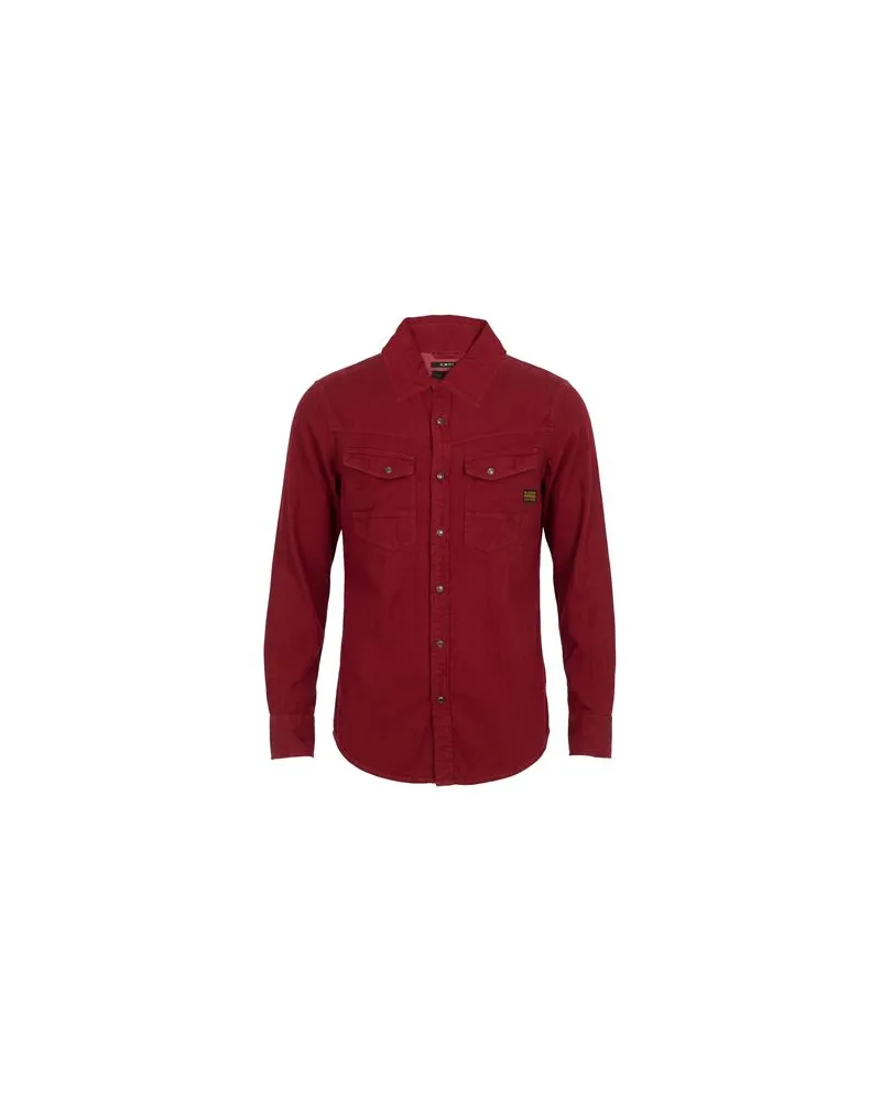 G-STAR RAW TOPS - Jeanshemdenauf YOOX.COM Ziegelrot
