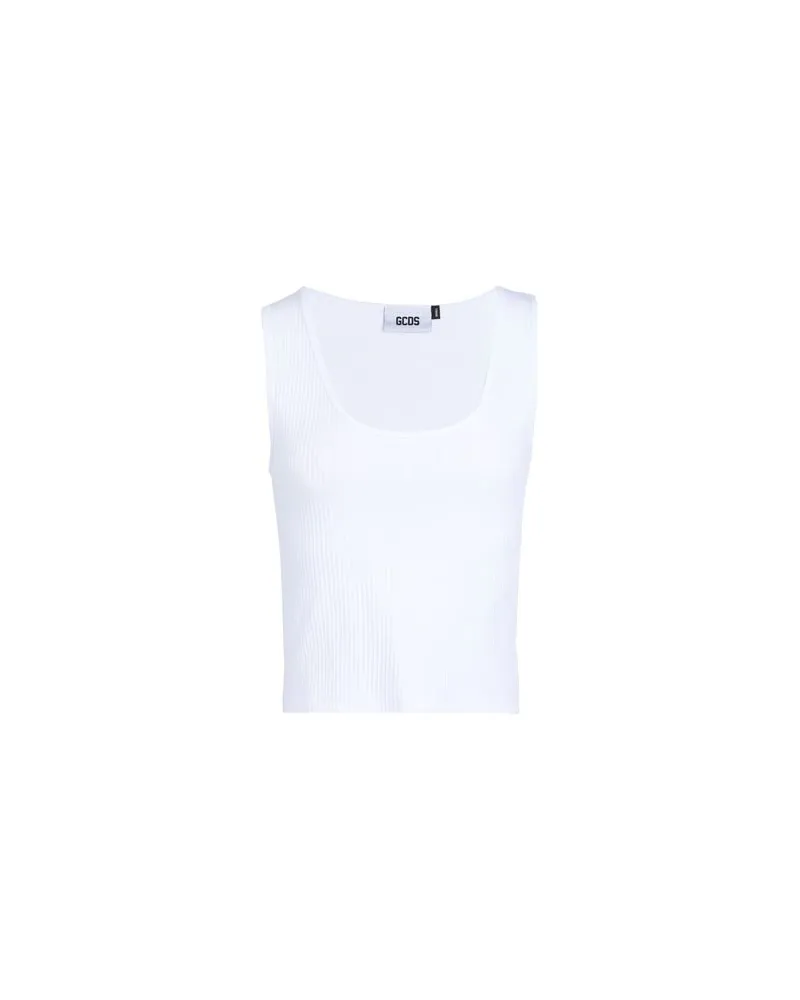GCDS TOPS - Tank Topsauf YOOX.COM Weiß