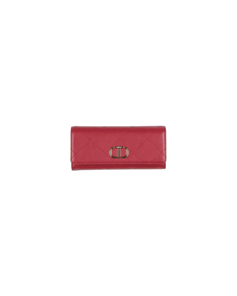 Twin-Set Kleinlederwaren - Brieftaschenauf YOOX.COM Rot