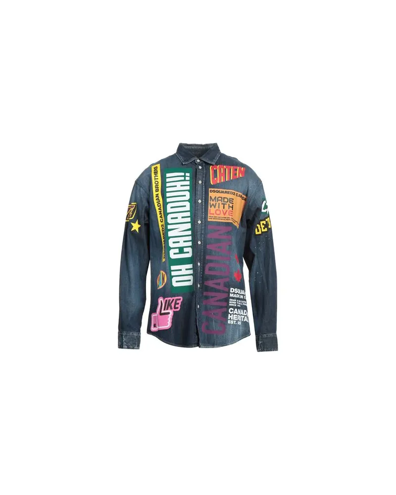 Dsquared2 TOPS - Jeanshemdenauf YOOX.COM Blau