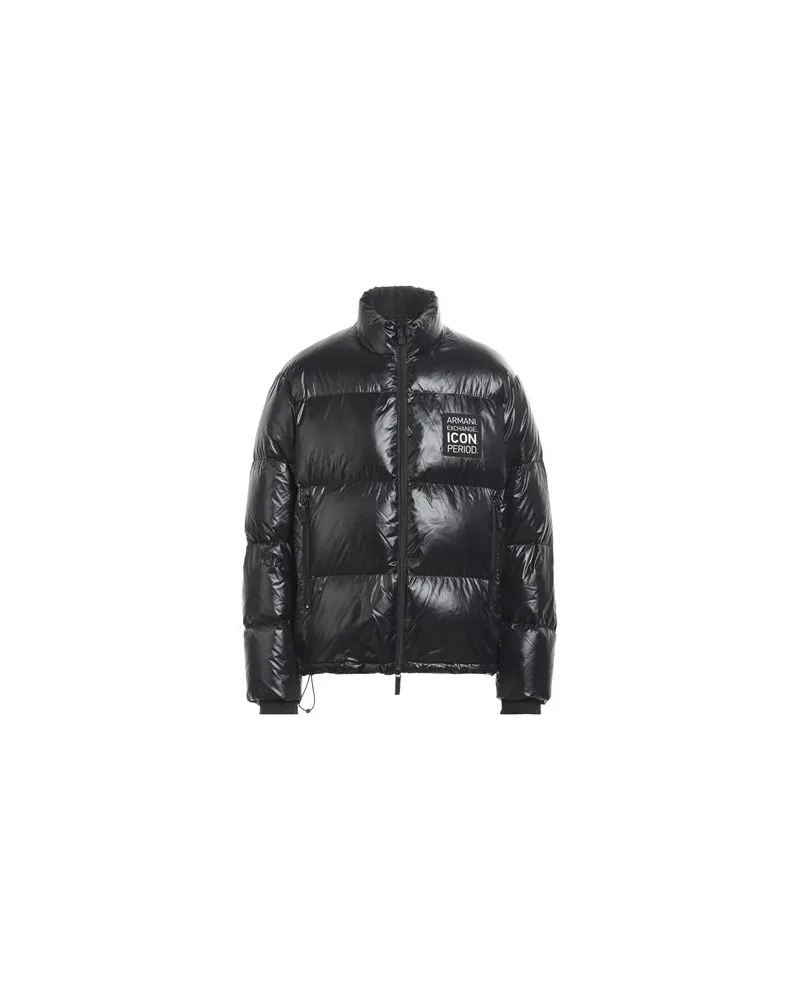 Armani Exchange ICON PERIOD - JACKEN & MÄNTEL - Pufferjacken & Daunenjackenauf YOOX.COM Schwarz