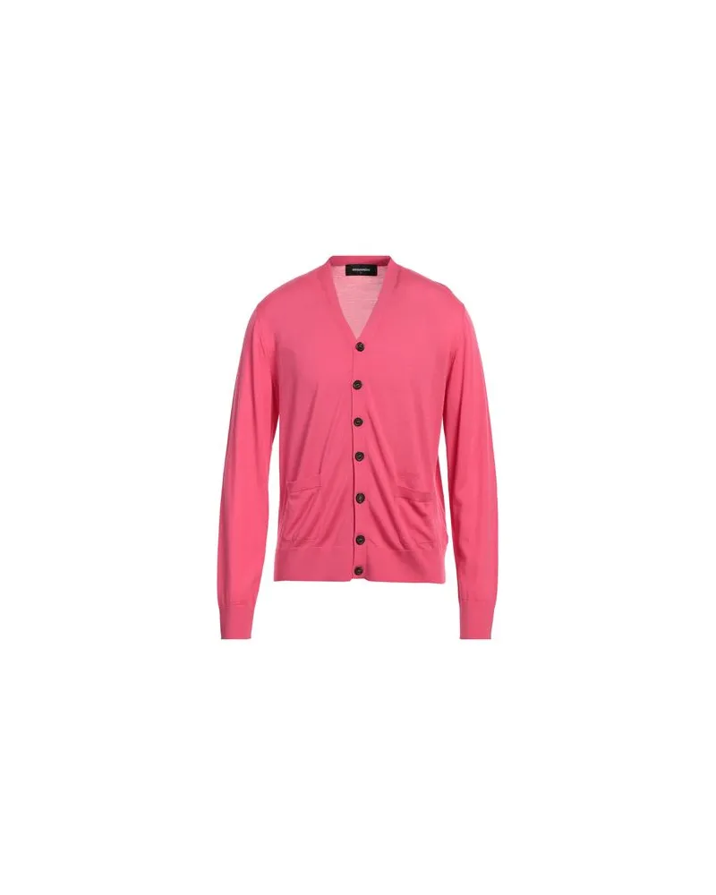 Dsquared2 STRICKWAREN - Strickjackenauf YOOX.COM Fuchsia