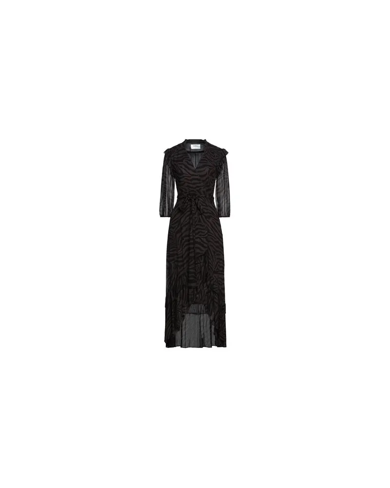 ba&sh KLEIDER - Midi-Kleiderauf YOOX.COM Dunkelbraun