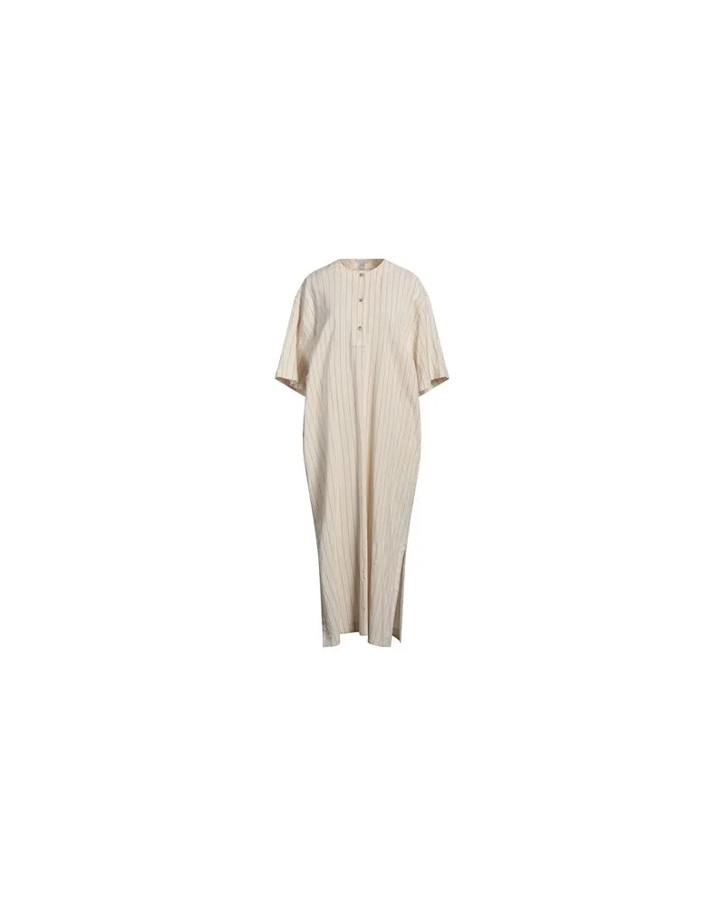 Totême KLEIDER - Maxi-Kleiderauf YOOX.COM Cremeweiß