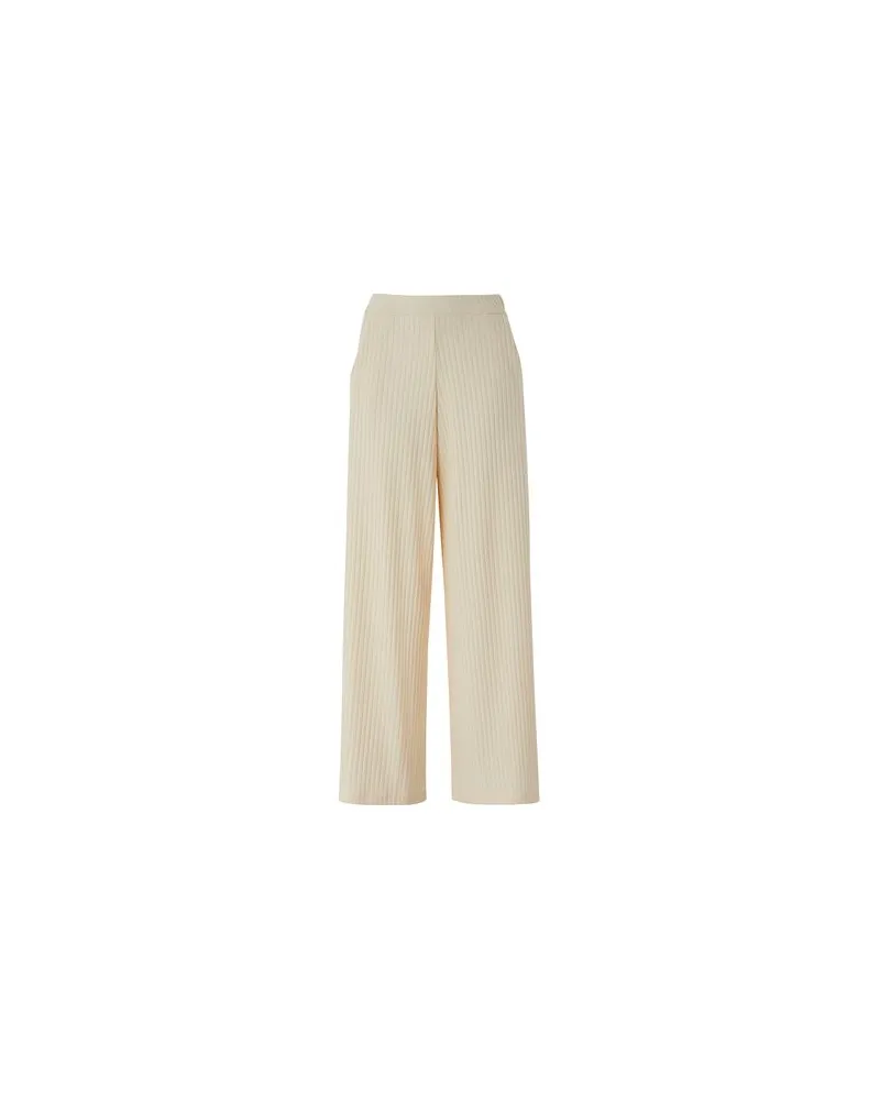 8 by Yoox PULL-ON RIBBED KNIT CULOTTES  - HOSEN & RÖCKE - Hosenauf YOOX.COM Elfenbein