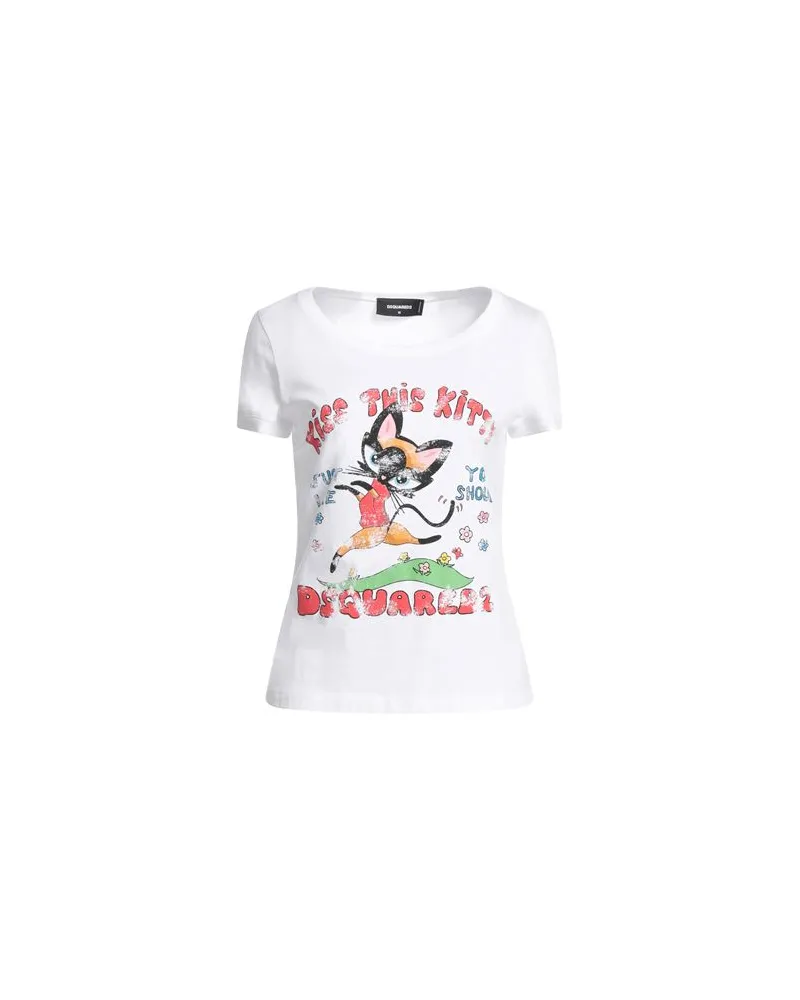 Dsquared2 TOPS - T-shirtsauf YOOX.COM Weiß